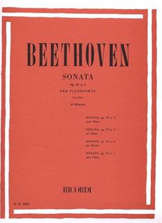 Immagine di 32 Sonate: N. 14 In Do Diesis Min. Op. 27 N. 2 - L. Van Beethoven - Ricordi