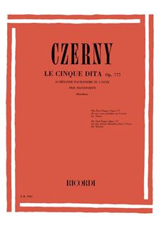 Immagine di Le Cinque Dita Op. 777 - Carl Czerny - Ricordi