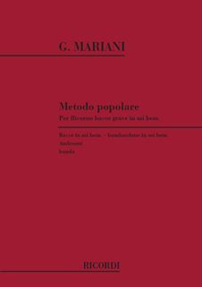 Immagine di Metodo Popolare - Ed. C. Andreoni - Per Flicorno Basso Grave In Mi Bem., Basso In Mi Bem., Bombardone In Mi Bem. - G. Mariani - Ricordi