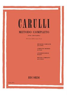 Immagine di Metodo Completo per Chitarra e Liuto - F. Carulli - Ricordi