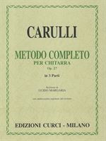 Immagine di Metodo completo op. 27 in tre parti - F. Carulli - Curci