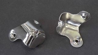 Picture of Amp Corner, chrome/nickel plated, 2 screw version,