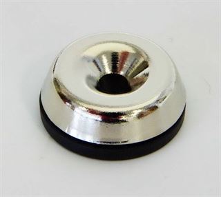 Picture of Metal Amp Glides with rubber insert, set of 4 incl. screws