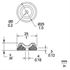 Picture of Metal Amp Glides with rubber insert, set of 4 incl. screws