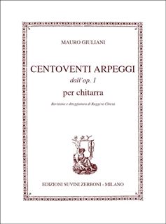 Immagine di Centoventi Arpeggi dall'Op. 1 per chitarra - R. Chiesa 