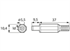 Picture of LUMBERG 1633 02 Power plug straight 5,5 / 2,1mm