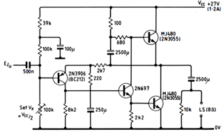 Picture of Amplificatore in classe A con 2N3055