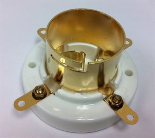 Picture of U4J tube socket for 211, 845 ceramic GOLD
