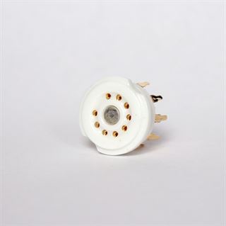 Immagine di Zoccolo miniatura 9 piedini dorati B9A a CS