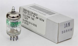 Immagine di 5654W / EF95 / 6AK5 / CV850 / 6J1P Pentode Tube NOS USA