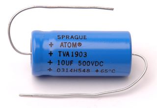 Picture of Sprague Atom 40uF/250V Electrolytics Capacitor