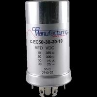 Picture of CE Mfg. 475V 30/30/30/10µF 35x65mm Multisection Can Capacitor