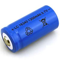 Immagine di Batteria al litio ricaricabile 16340 3,7V 1300mA/h